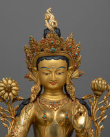 green-tara-gold-gilded-50cm