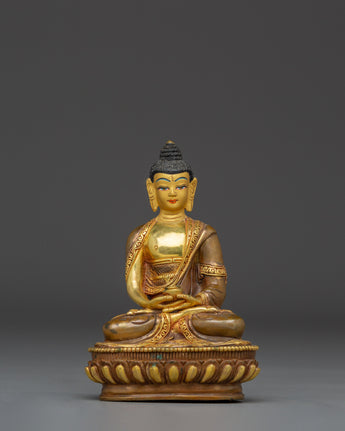 Serene Amitabha Buddha Copper Art