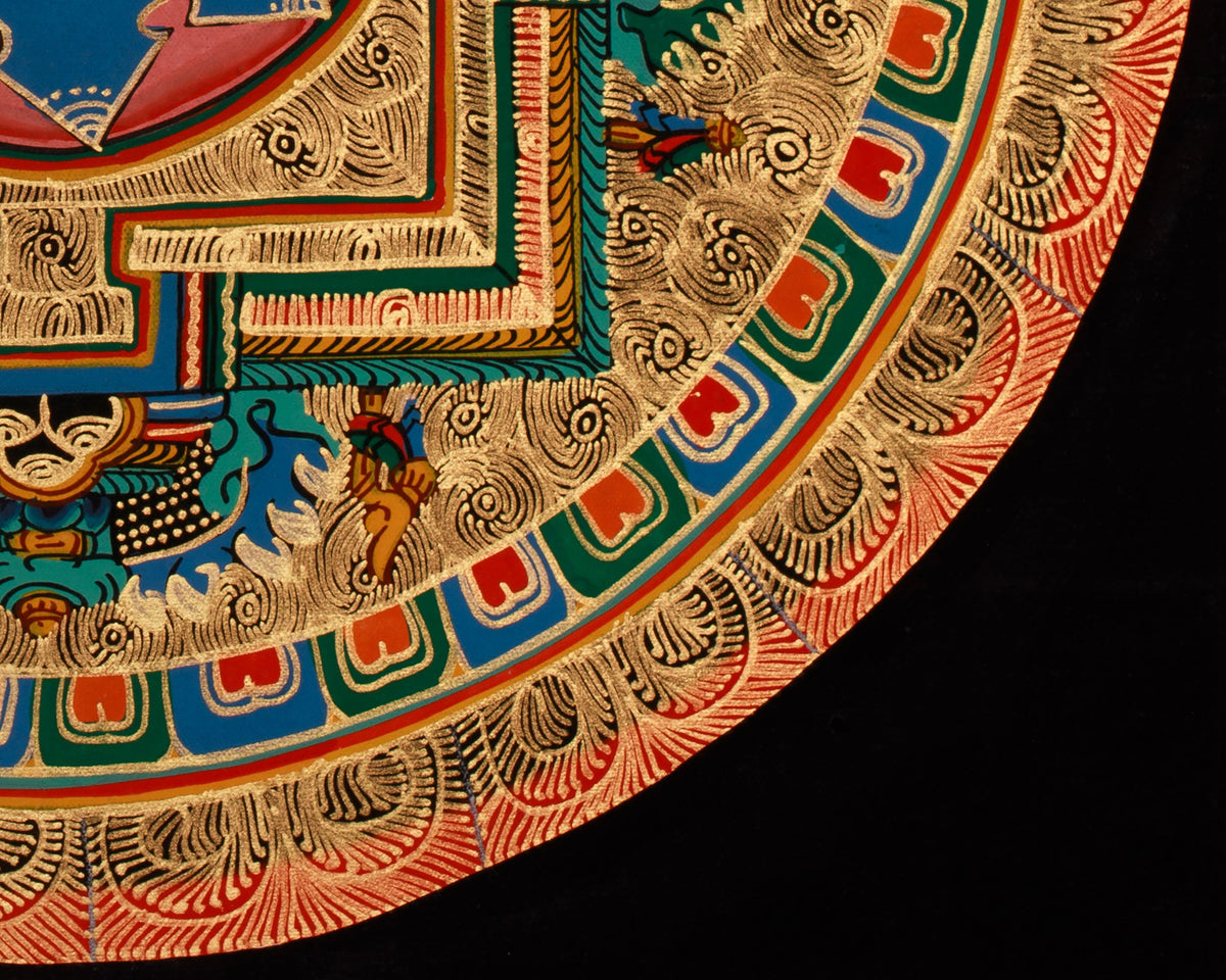 Buddhist Om Mandala Artwork | Tibetan Symbol of Sound and Light