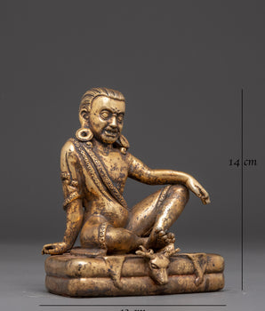 Handmade Milarepa Art, Tibetan Buddhist Yogi 