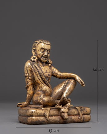 Handmade Milarepa Art, Tibetan Buddhist Yogi 