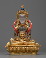 Amitayus Crystal Statue