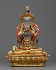 Amitayus Crystal Statue