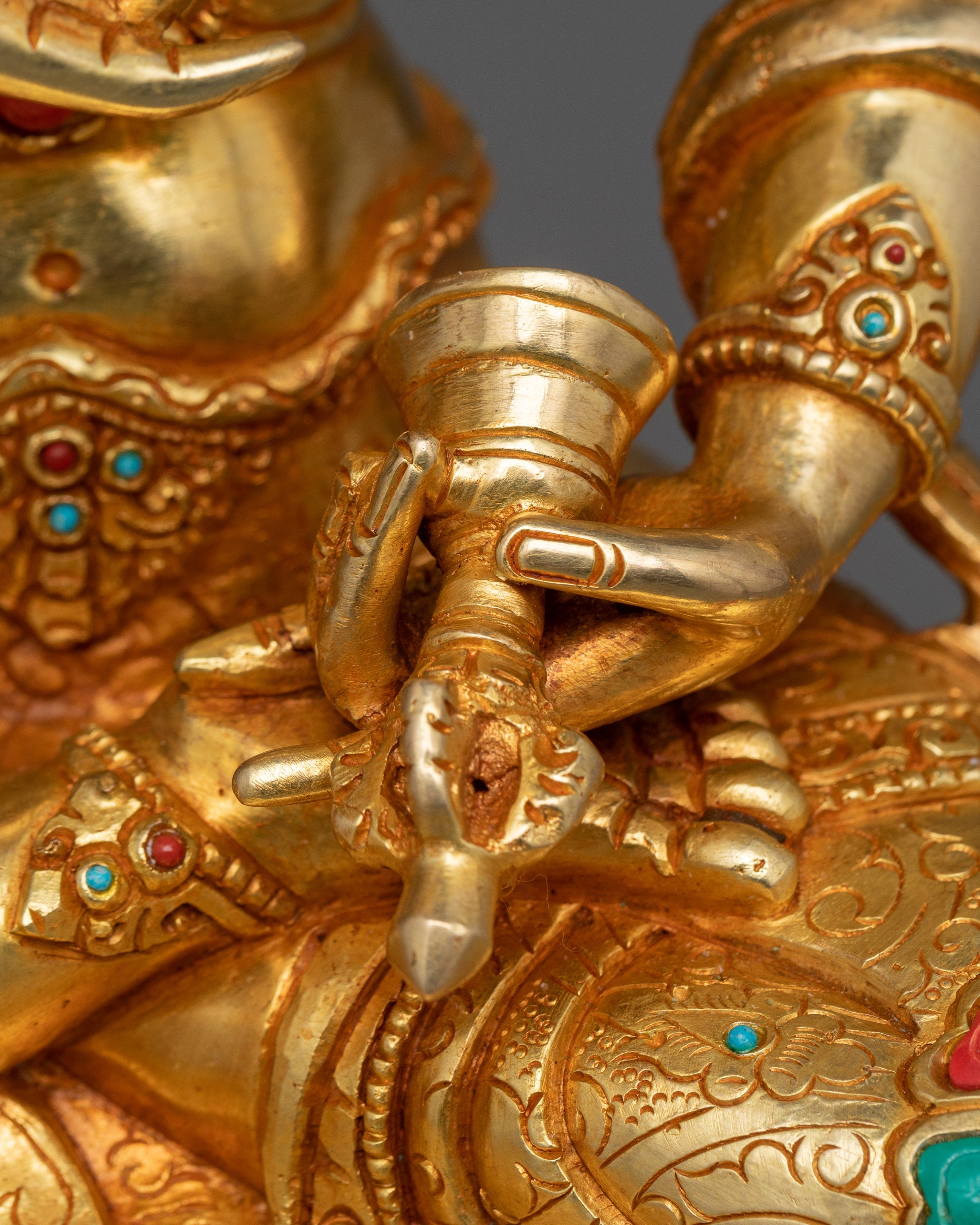 Himalayan Sacred Vajrasattva Sculpture | The Embodiment of Purity and Wisdom