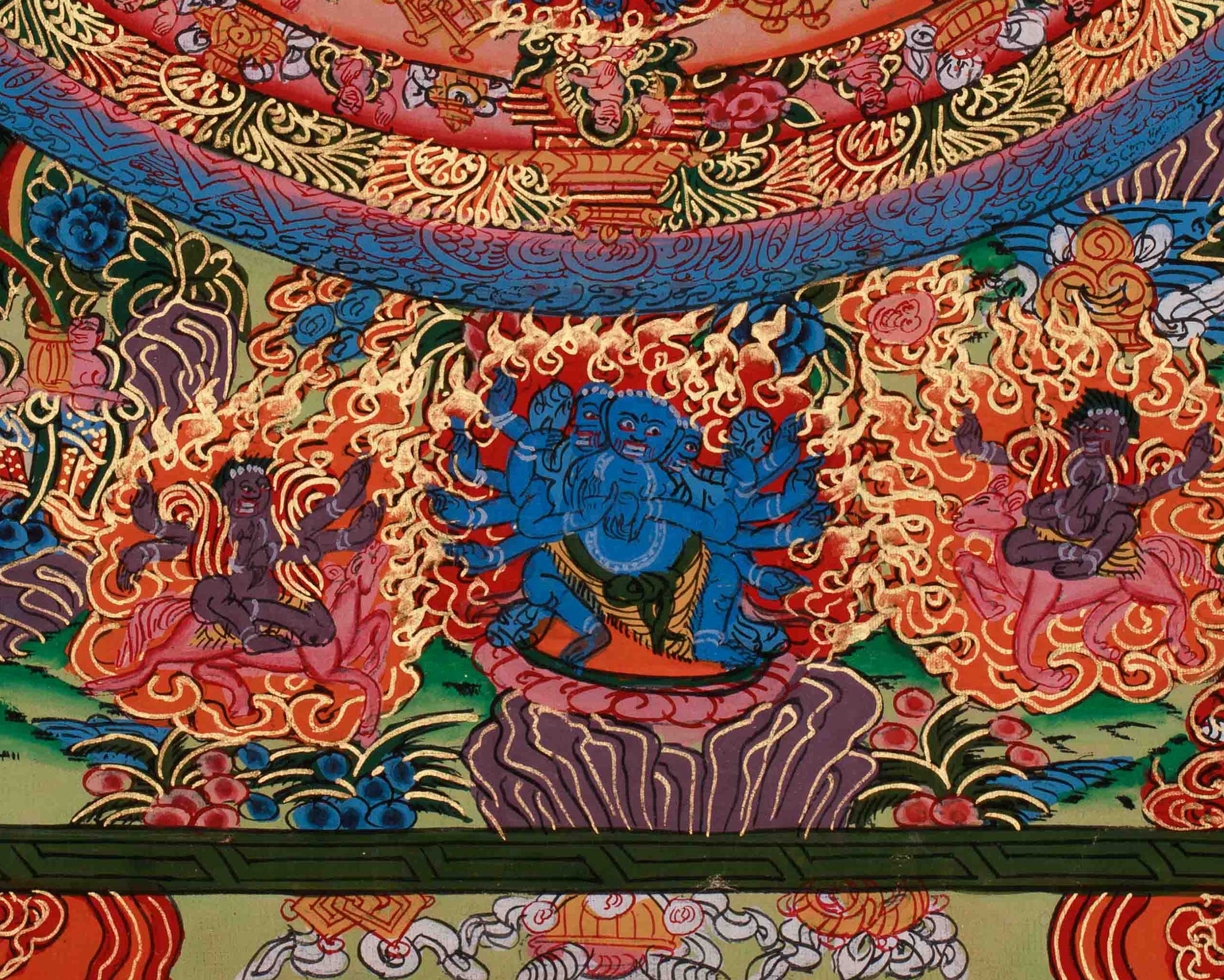 Hand-Painted Mandala Artwork | Representing Wisdom, Harmony, and Enlightenment