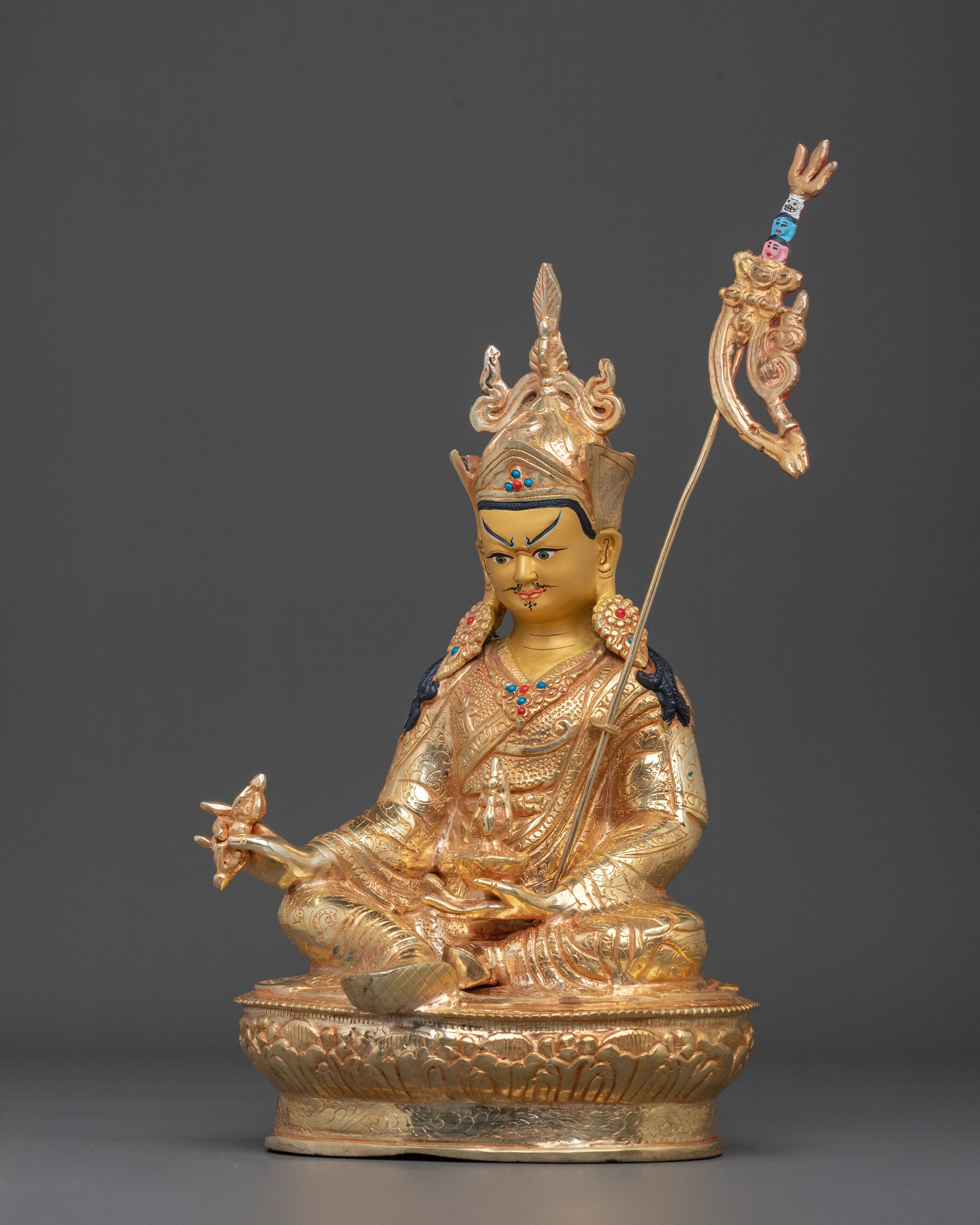 Handcrafted Spiritual Guru Rinpoche Statue | Sacred Home Decor