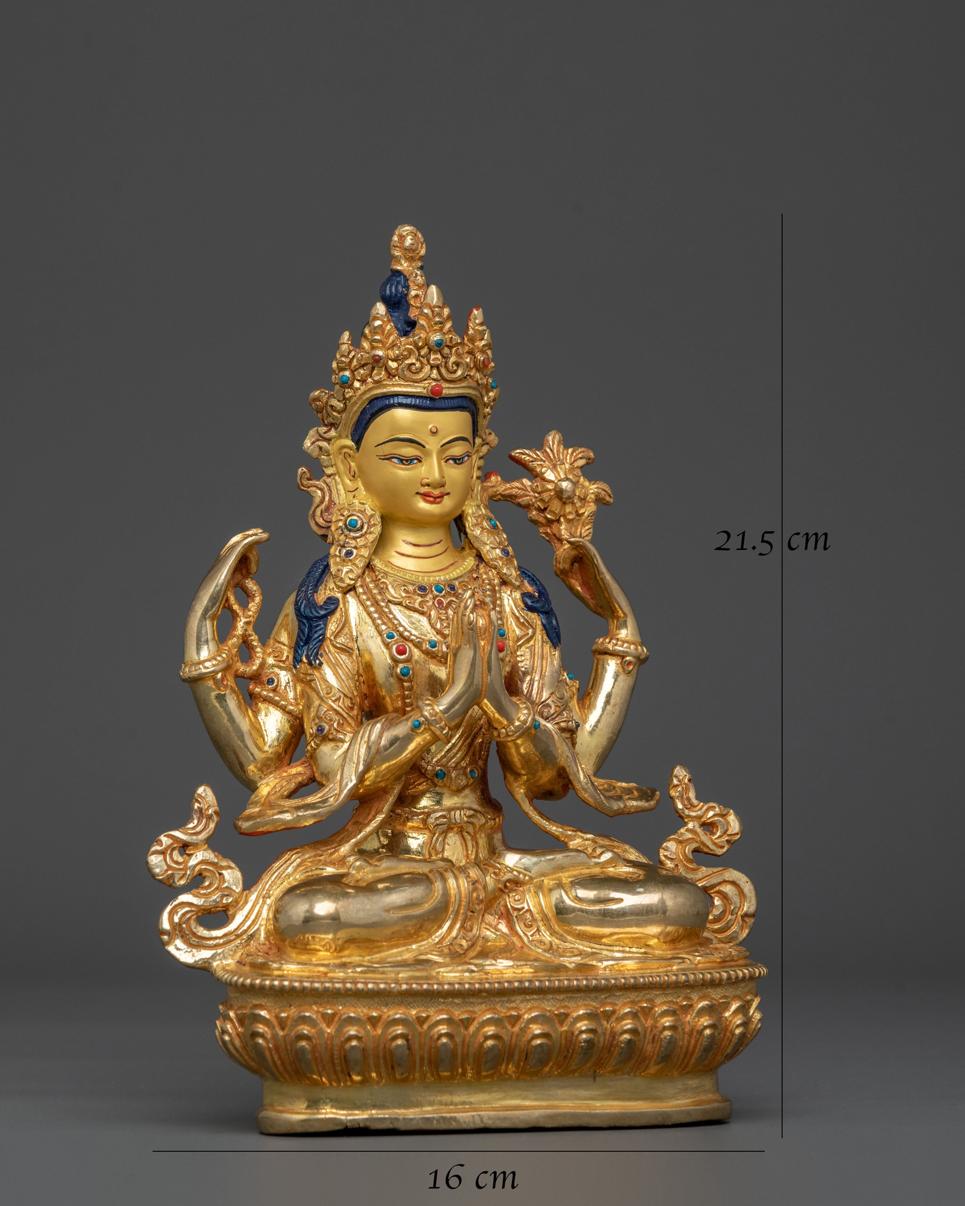 Chenrezig Statue for Divine Compassion | Tibetan Spiritual Art