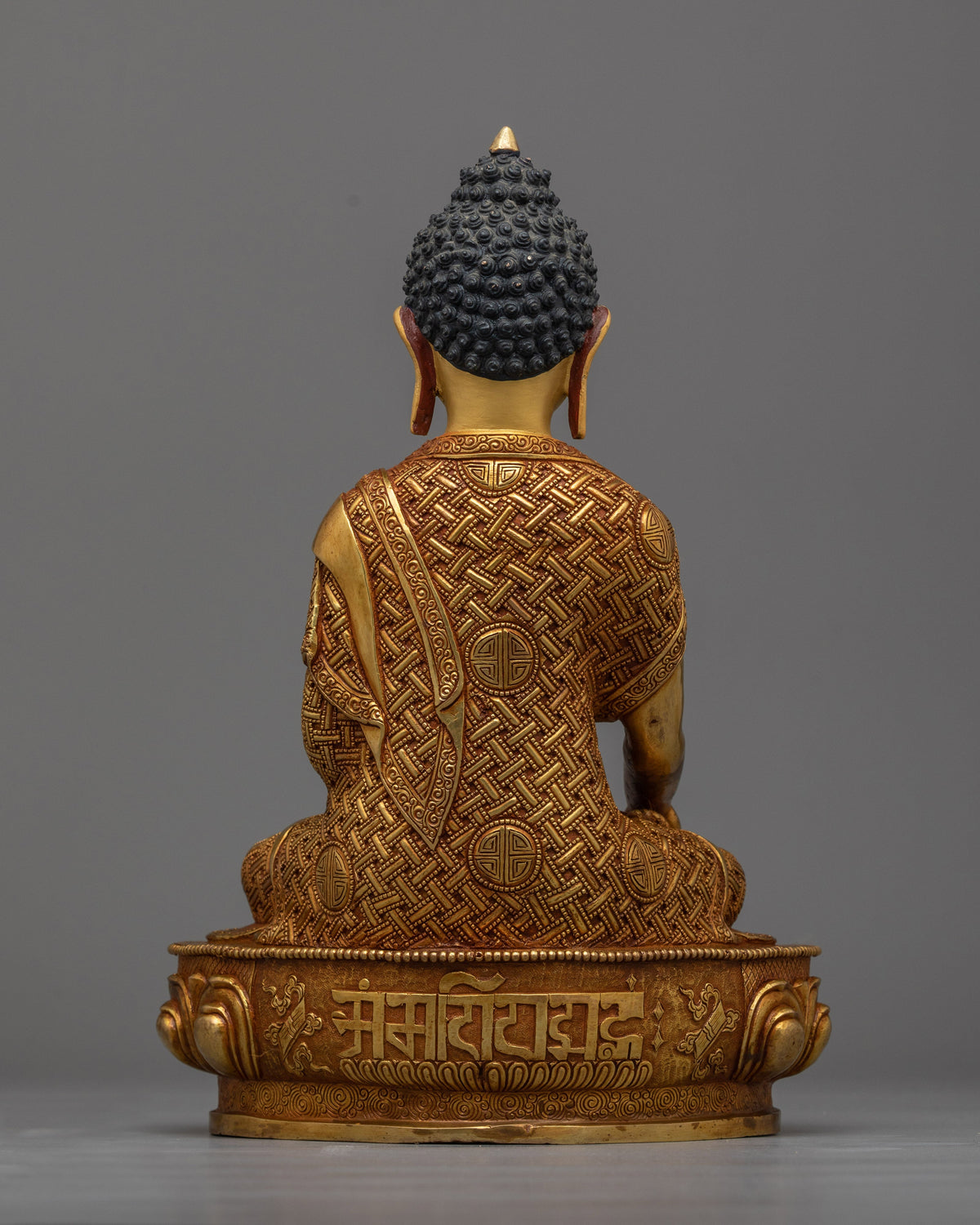 Handmade Shakyamuni Buddha Statue | 24K Gold Gilded Enlightenment