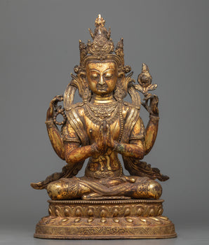 chenrezig antique statue