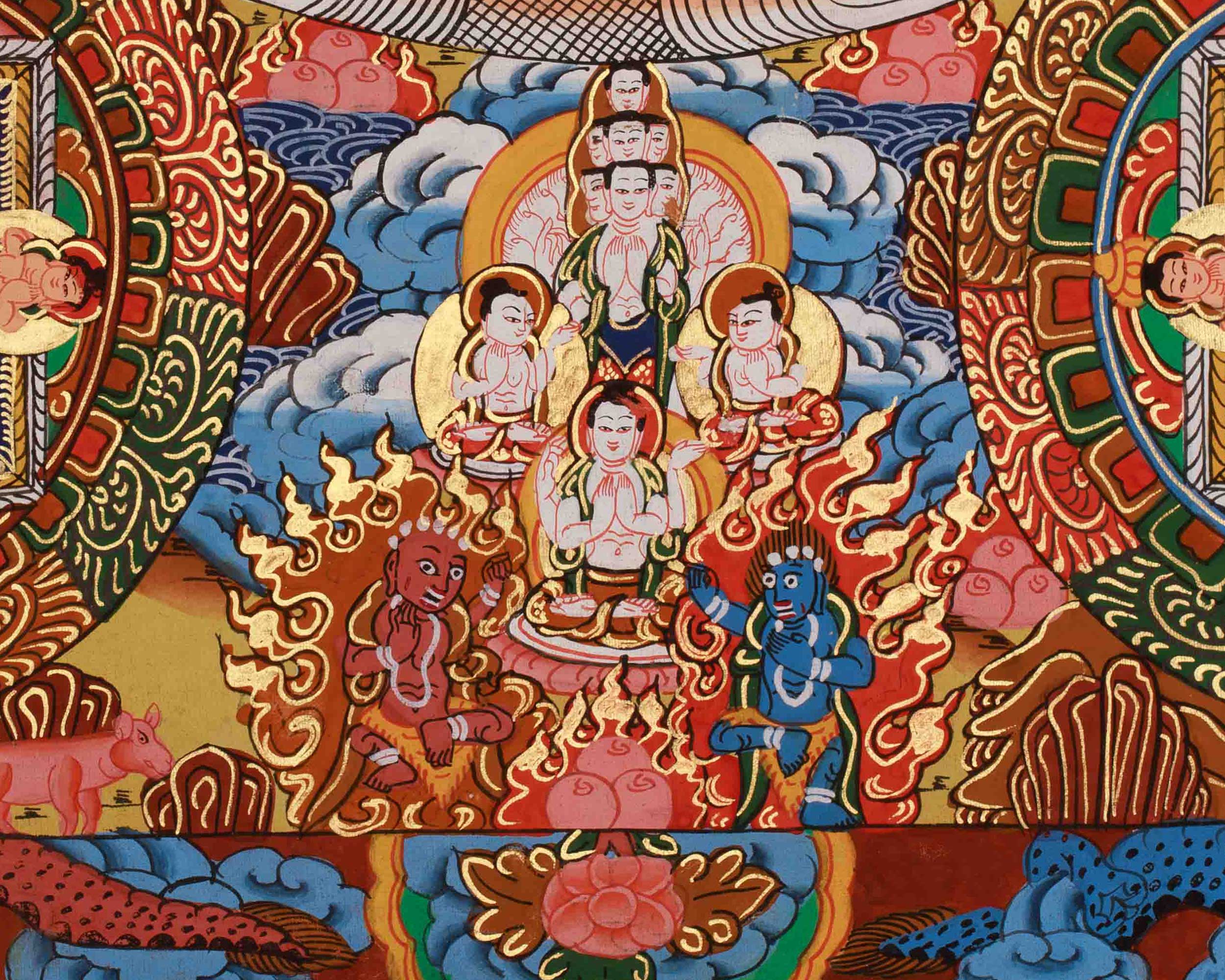 Traditional Five Mandala Art | Inner Transformation and Awakening