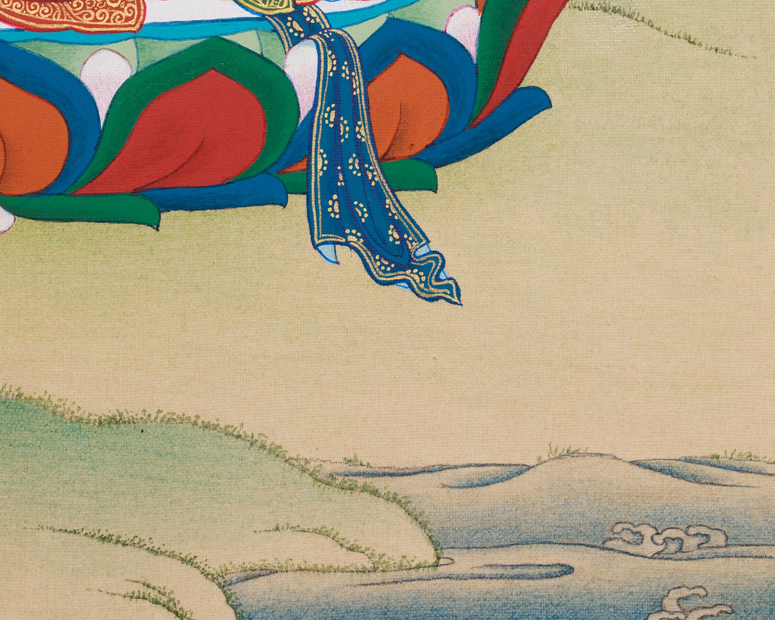 White Tara Buddhist Art | Seven-Eyed Goddess of Healing and Protection