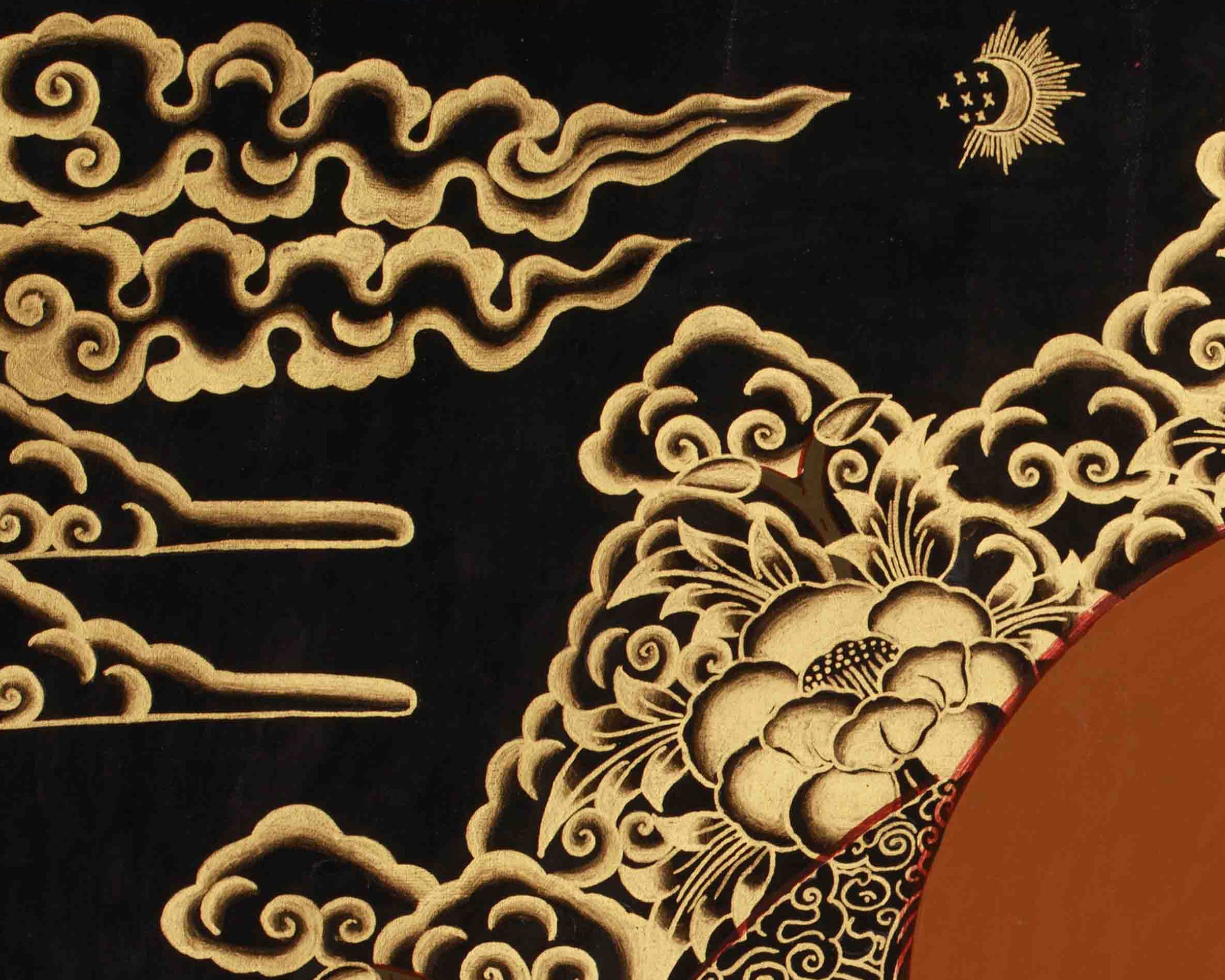 Mother Green Tara Healing Art | Tibetan Buddhist Thangka| Sacred Art Of Wisdom & Swift Blessings