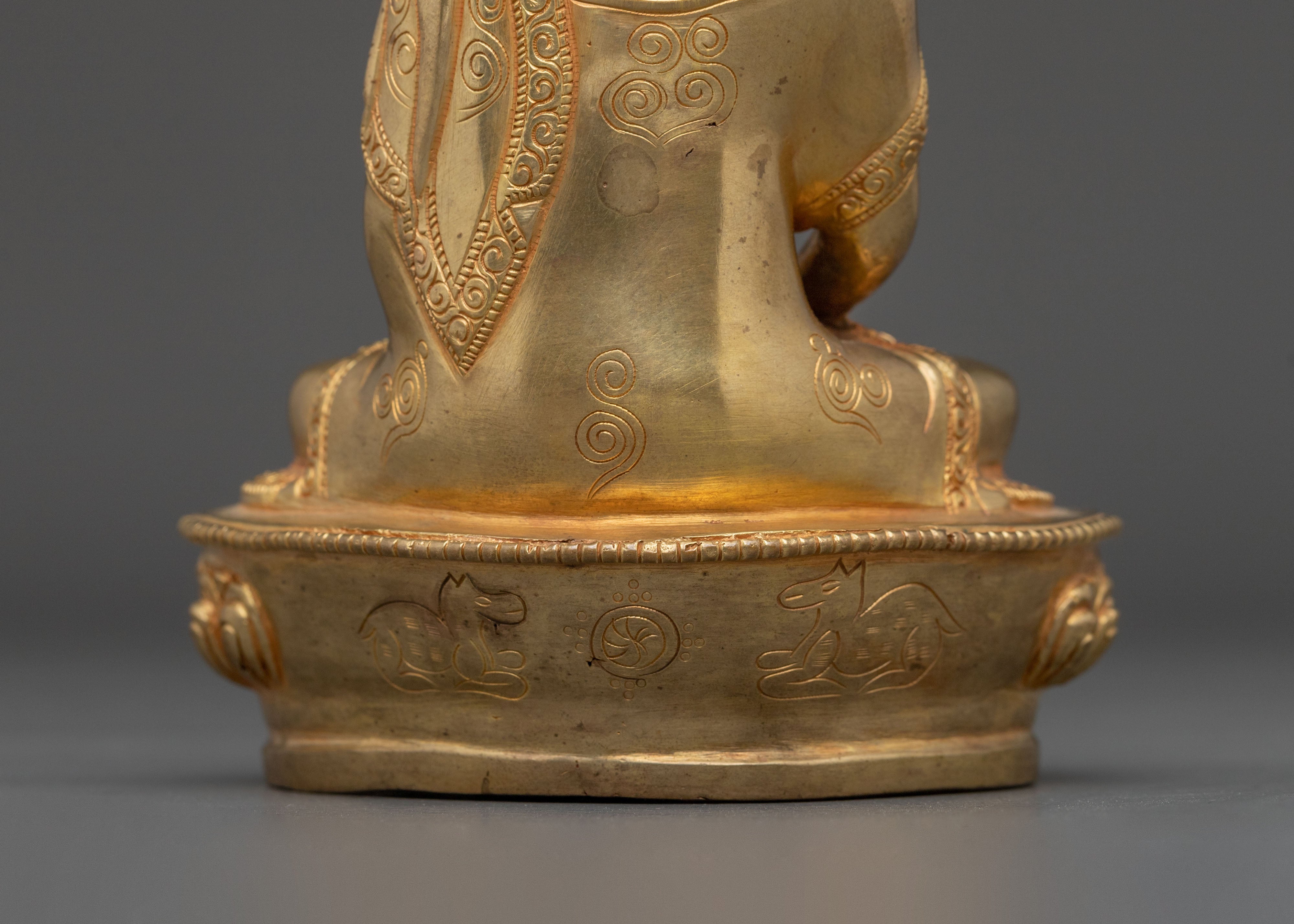 Traditional Himalayan Amitabha Buddha Sculpture | Spiritual Home Decor