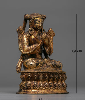 Buddhist Master Antique Figurine | Reverence for Spiritual Wisdom