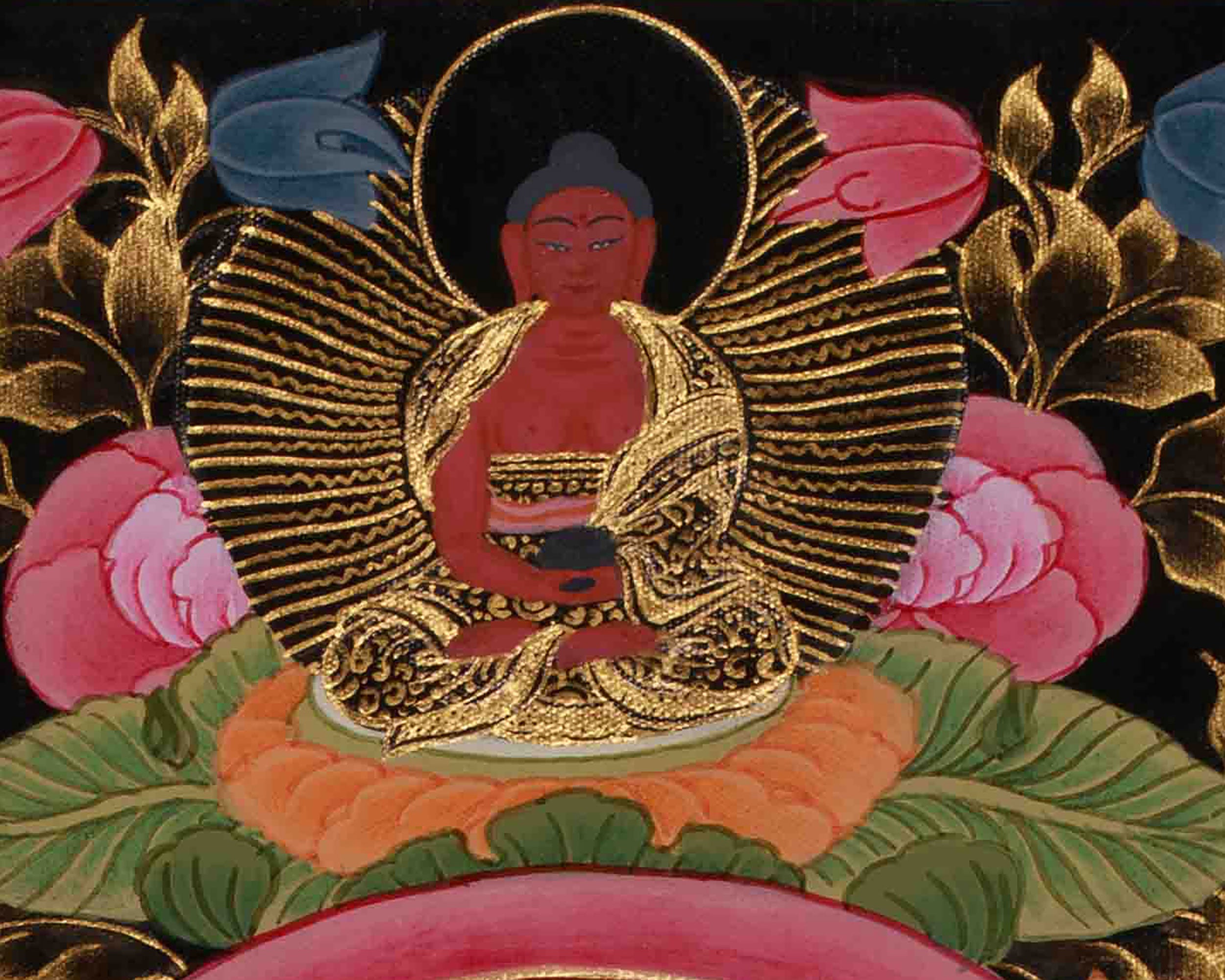 Chenrezig Spiritual Thangka | Avalokiteshvara Compassion Art