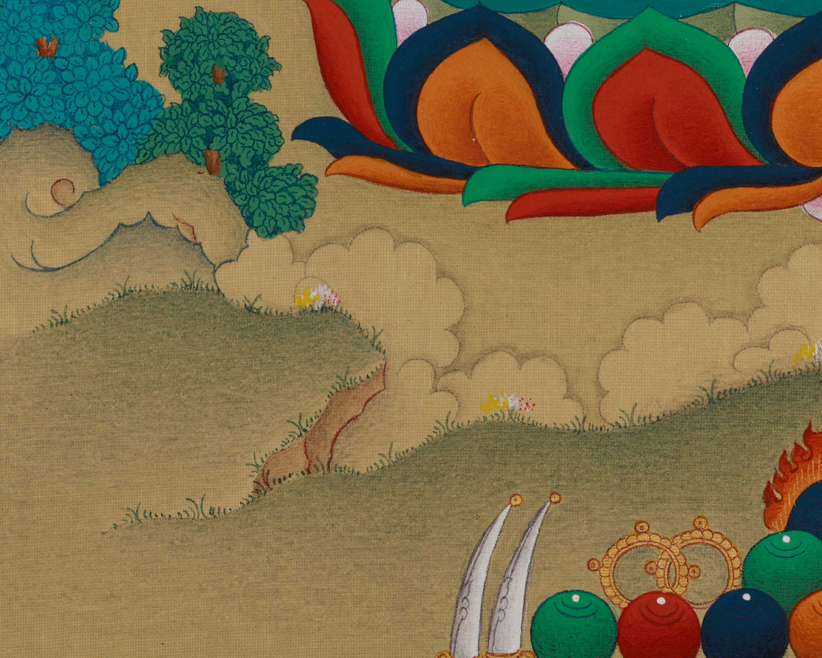 longevity Deity White Tara With Amitabha Buddha | Female Buddha