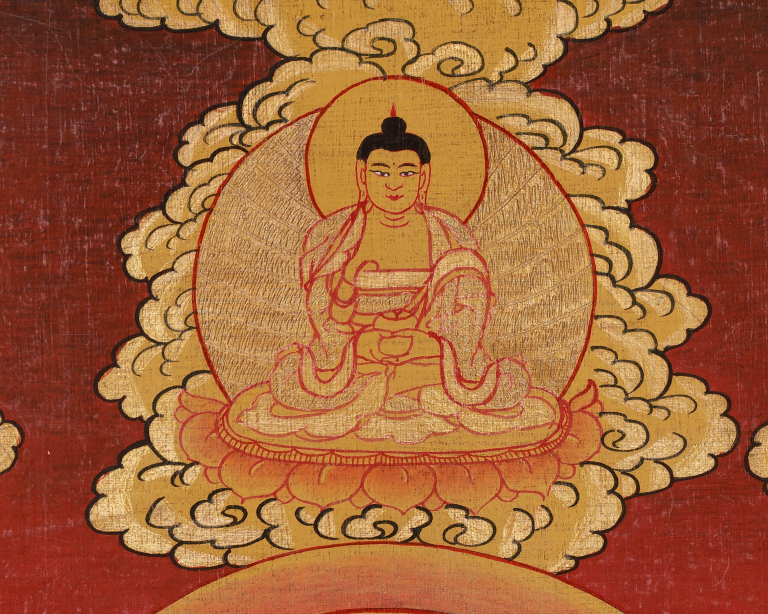 Chenrezig Sacred Buddhist Thangka | Avalokiteshvara Compassion Art