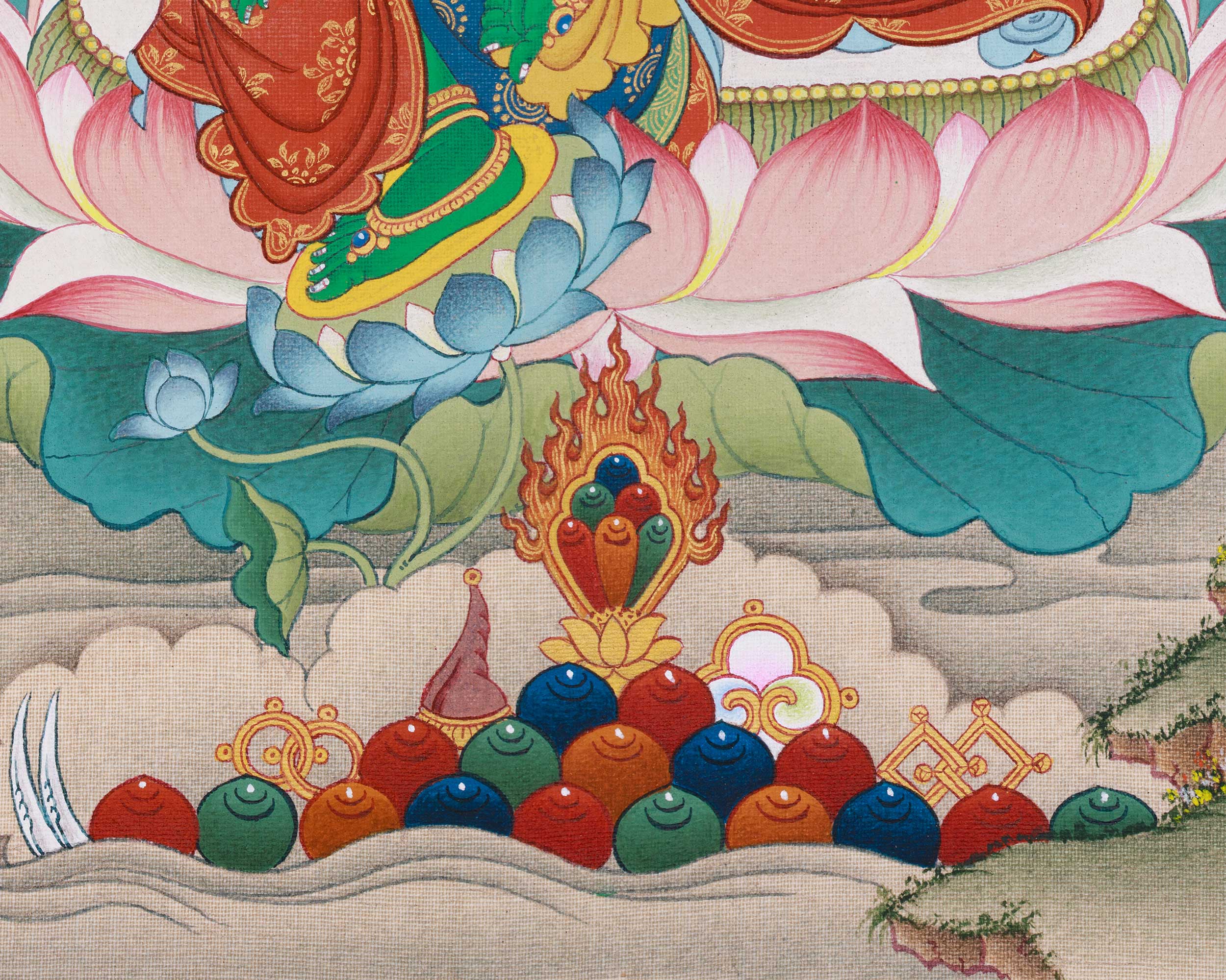 Compassion Green Tara Thangka | A Sacred Representation of Protection and Healing