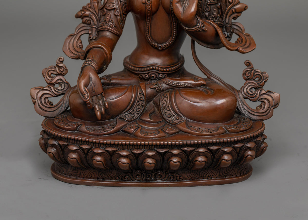 White Tara Nepalese Artwork Statue | Essence of Peace and Healing