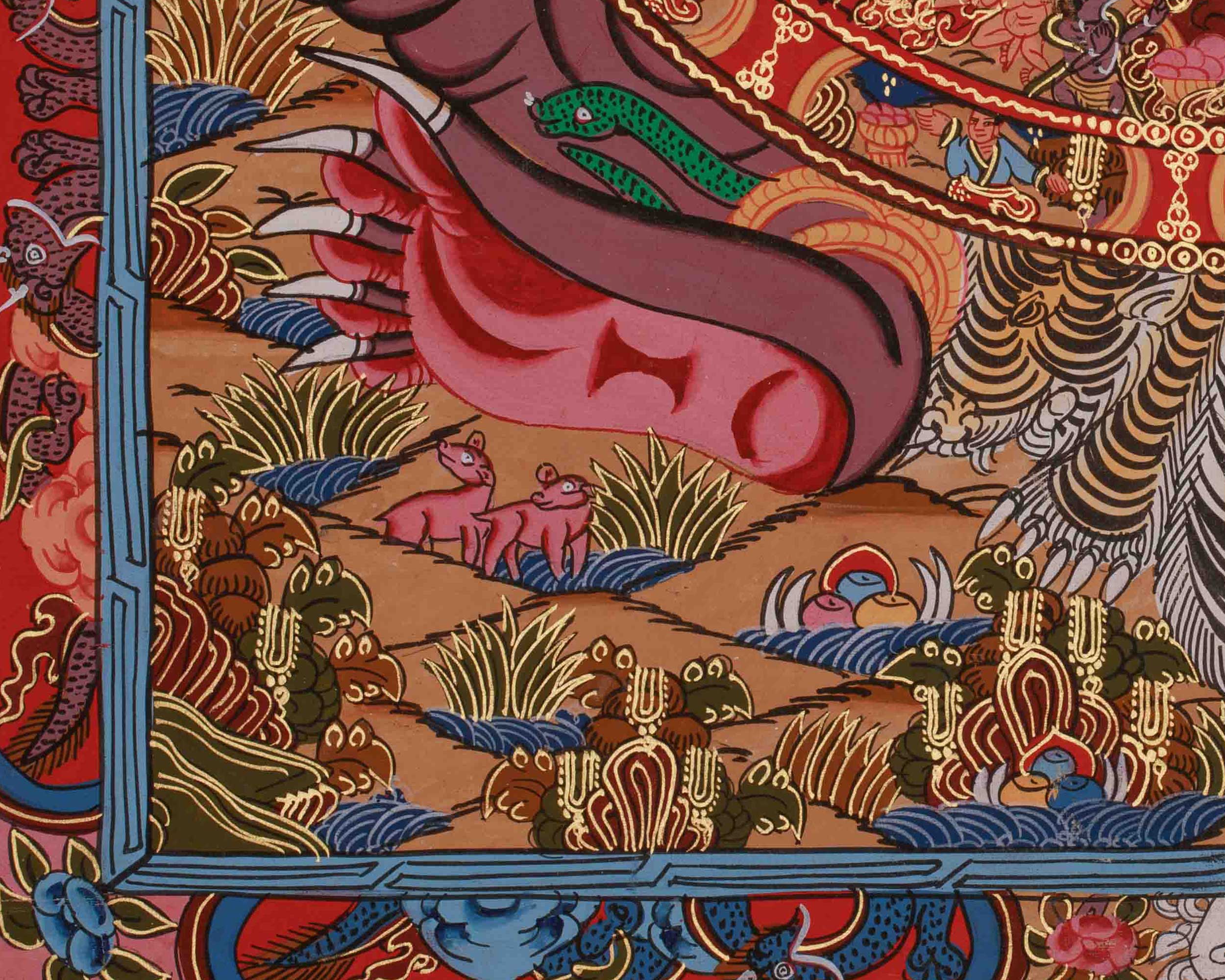 Tibetan Wheel of Life Artwork | Teaching Samsara and the Path to Freedom