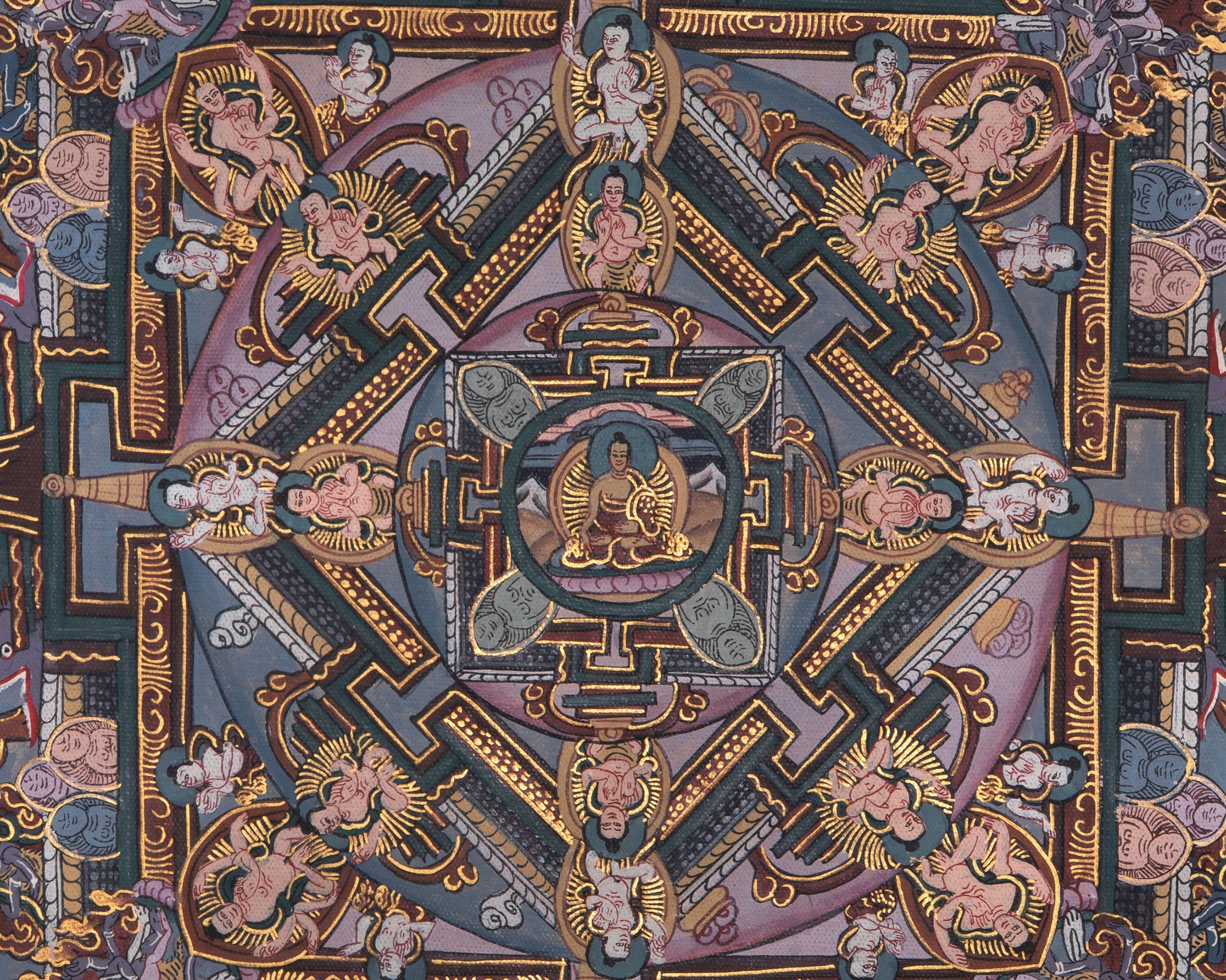 Tibetan Buddha Mandala Artwork | For Meditation and Inner Awakening