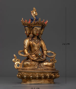Vairocana Handmade Antique Touch Statue | Radiance of Enlightenment