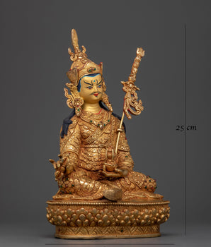 Guru Rinpoche Nepalese Handmade 25cm Statue | Beacon of Spiritual Power