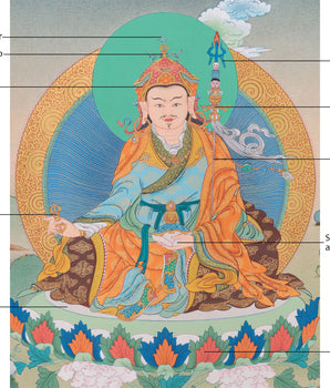 Sacred 28 Inches Guru Padmasambhava | Guru Rinpoche, the Second Buddha of Tibet