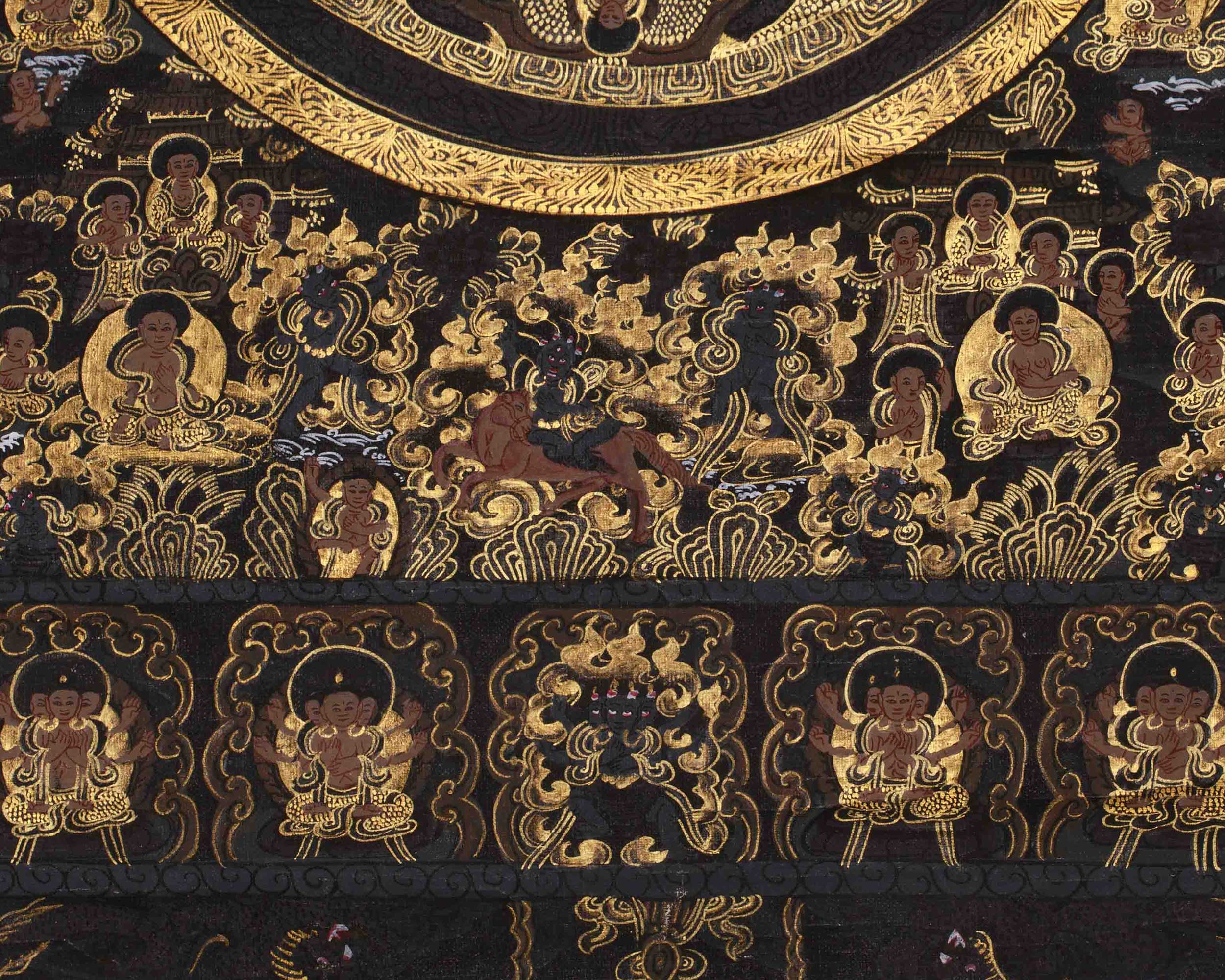 Buddha Mandala Sacred Thangka | Himalayan Art Of Wisdom And Enlightenment | Meditation Altar