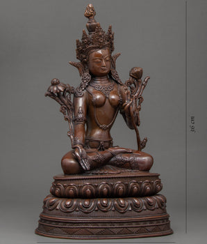 Great Mother White Tara Sculpture | Hand Carved Artwork