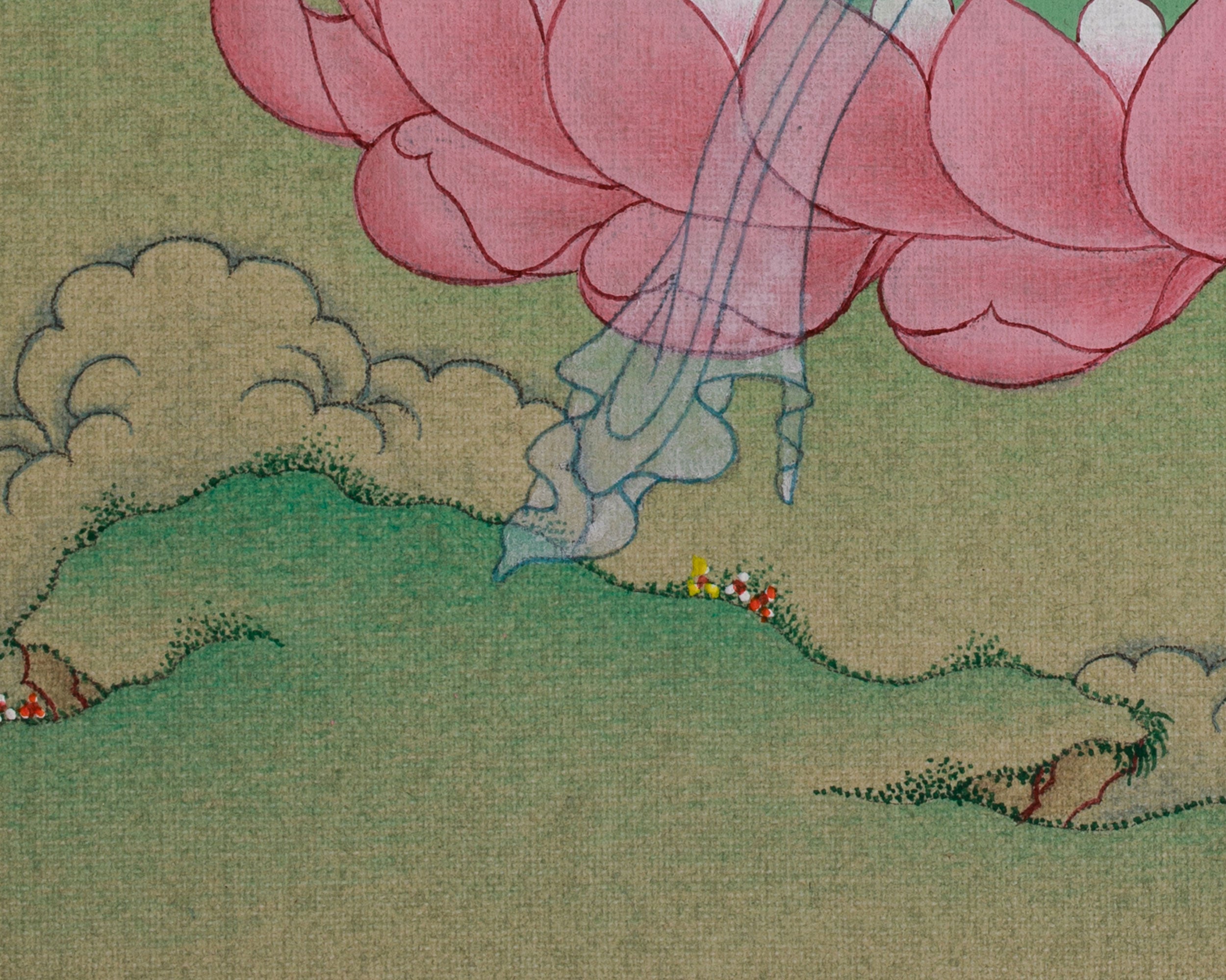 Traditional Thangka of Amitayus | Buddha of Infinite Life and Longevity