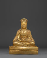 24K Gold Gilded Gampopa Statue 