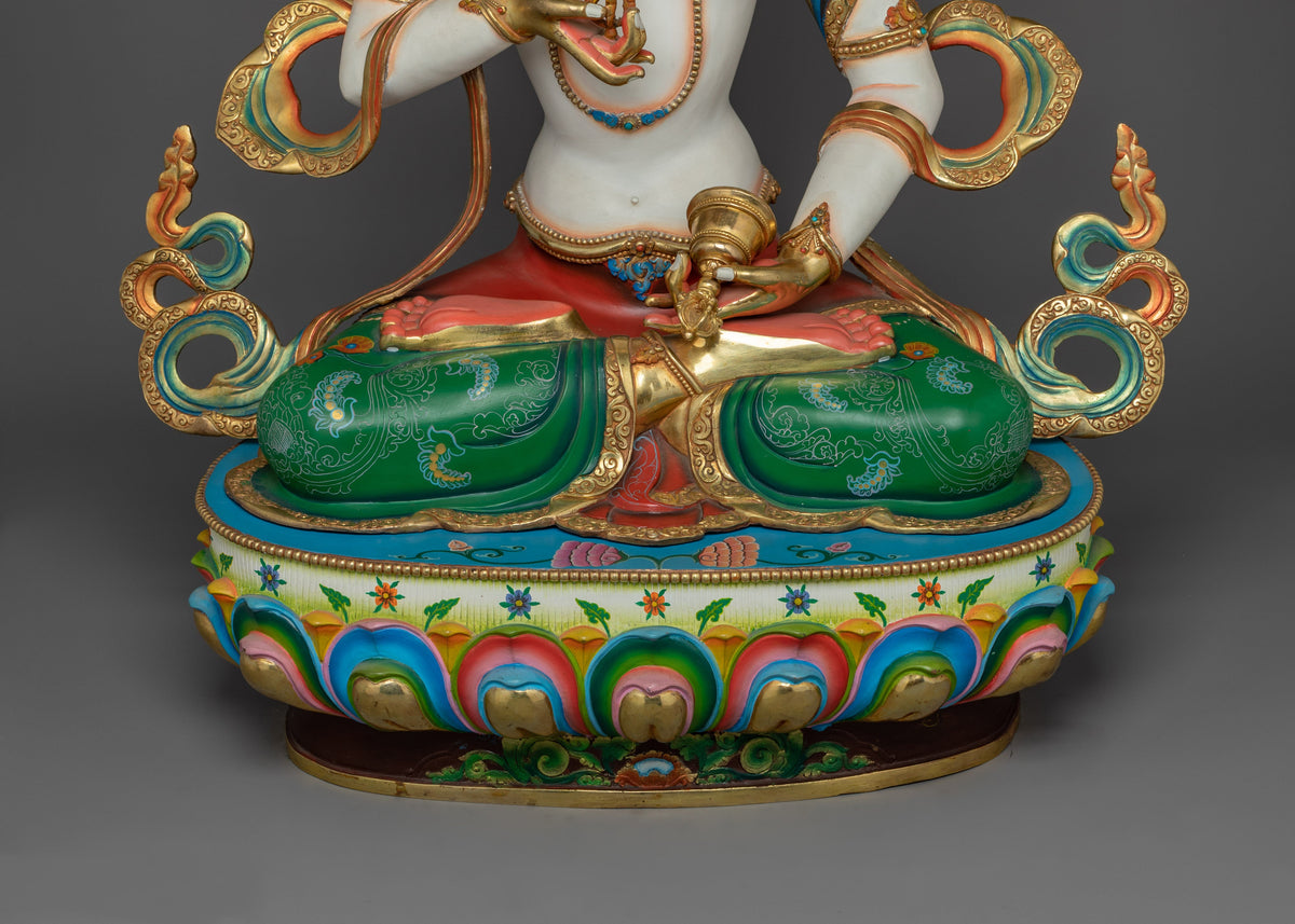 Guru Vajrasattva 100-Syllable Mantra Practice Statue | Tibetan Bodhisattva of Purification & Spiritual Renewal