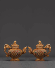 Decorative Tea Pot | Silver & Gold Plating
