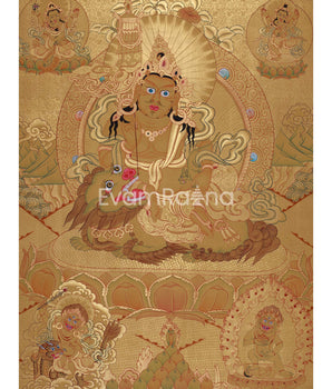 Full Gold Namtose Thangka with Dzambala