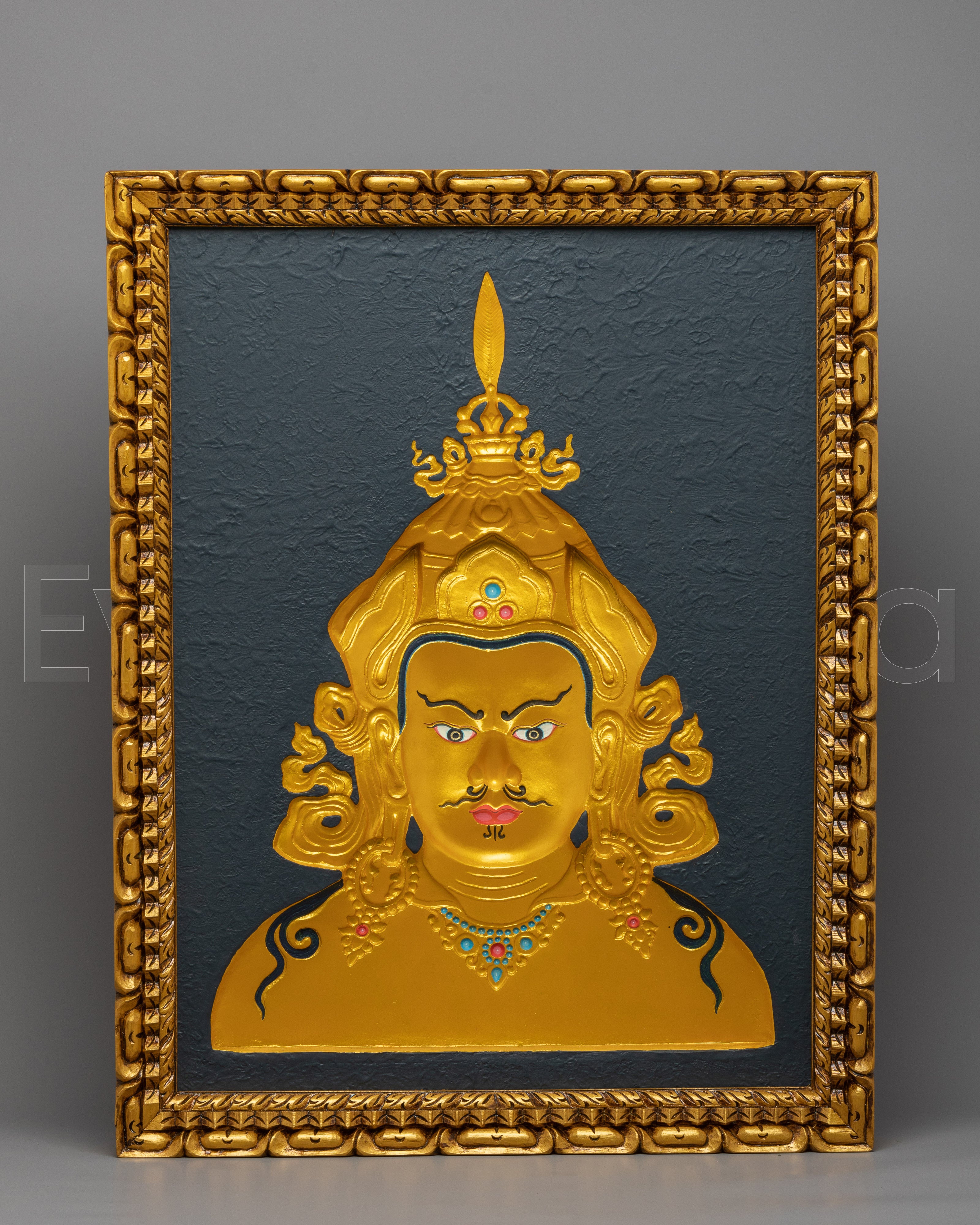 Guru Rinpoche Wooden Thangka