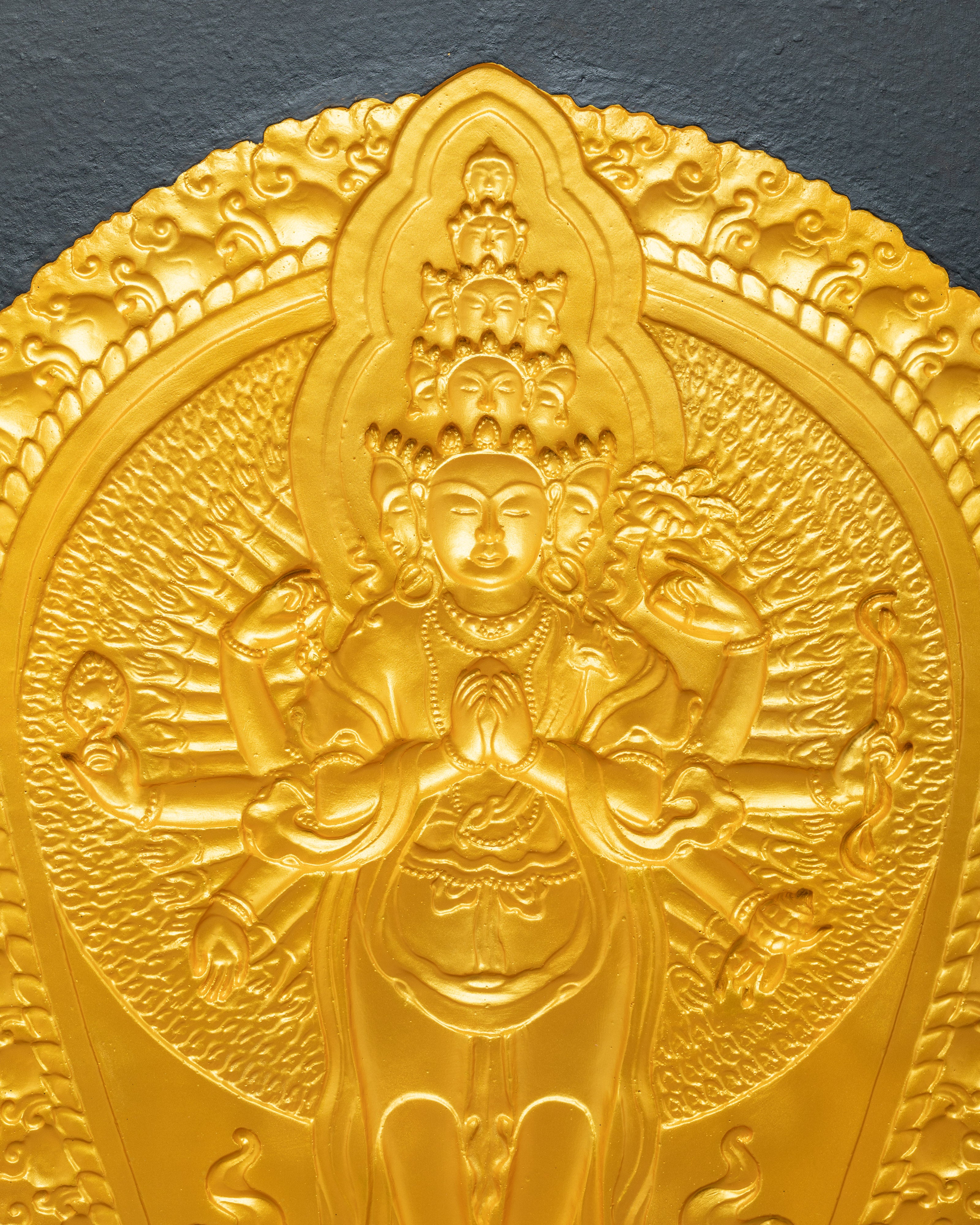 1000 armed Chenrezig Thangka | The Compassionate Buddha