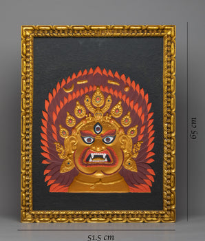 Relief Artwork in Wooden Play of Bhairava | Himalayan Art