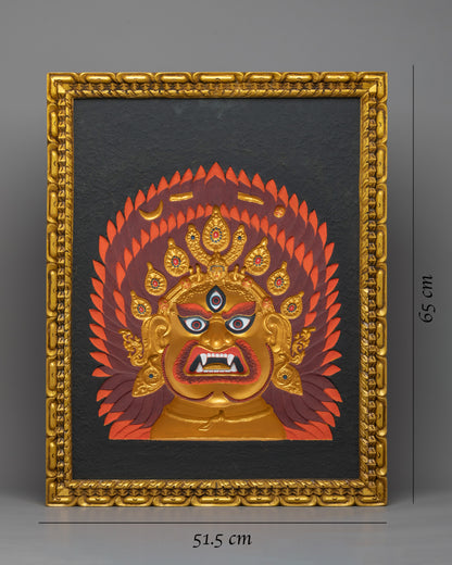 Relief Artwork in Wooden Play of Bhairava | Himalayan Art