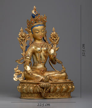 Green Tara Figurine 