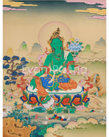 Green Tara Buddhist Art Print