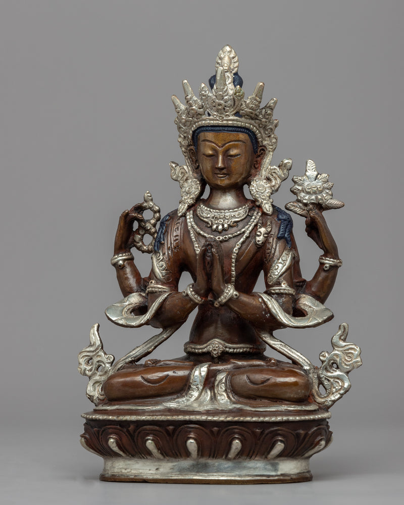 Namo Avalokiteshvara Chenrezig Statue | The Boddhisattva Of Compassion | Religious Home Decor