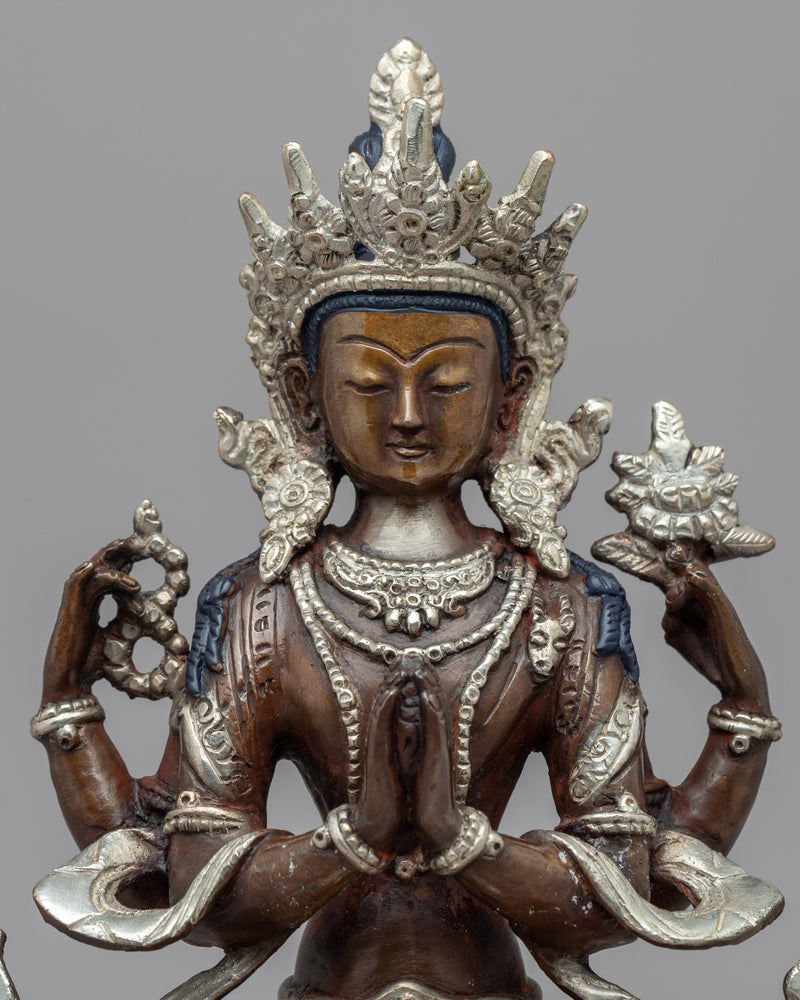 Namo Avalokiteshvara Chenrezig Statue | The Boddhisattva Of Compassion | Religious Home Decor