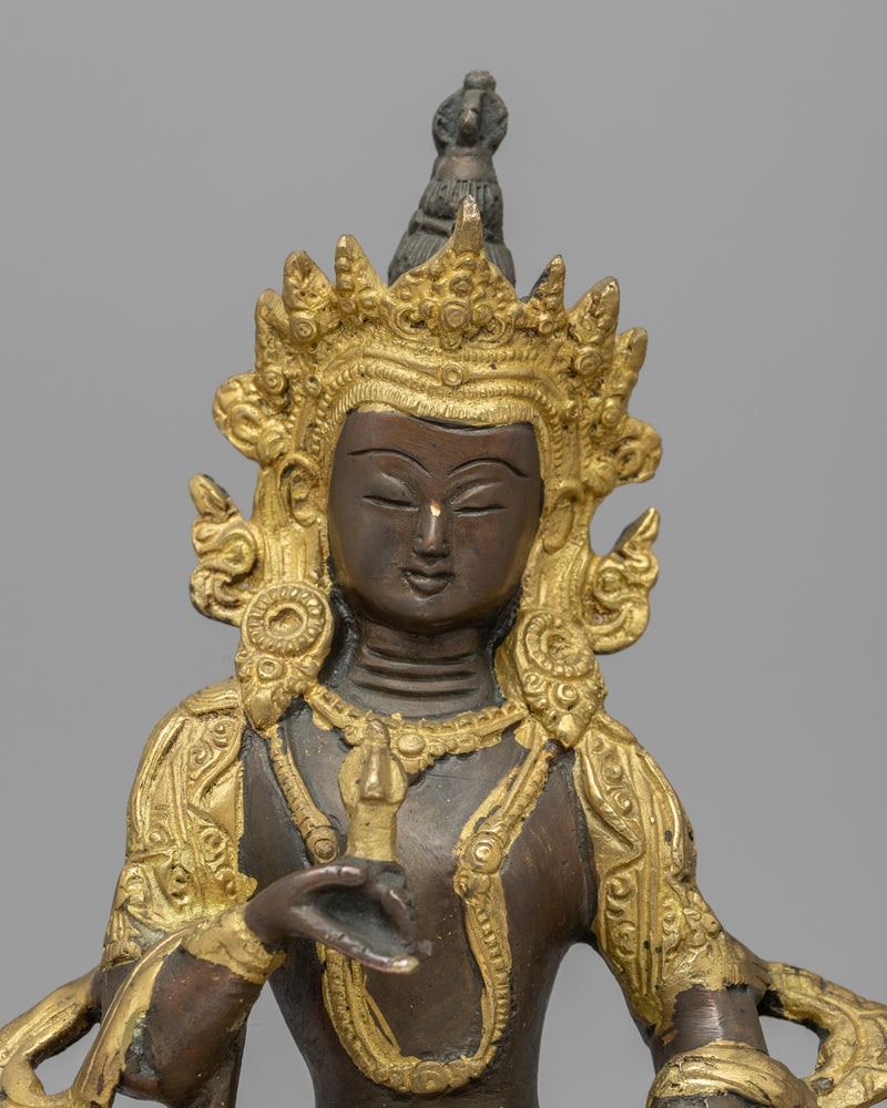 Vajrasattva Mantra Practice Statue | Himalayan Artwork | Ritual Artifacts