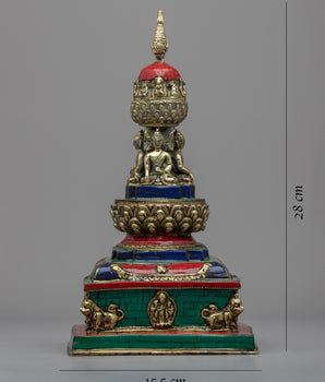 Buddhist Stupa Art | Hancrafted Stupa For the Ritual Practice