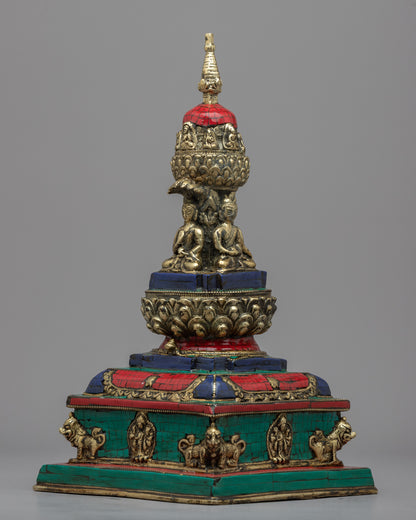 Buddhist Stupa Art | Hancrafted Stupa For the Ritual Practice