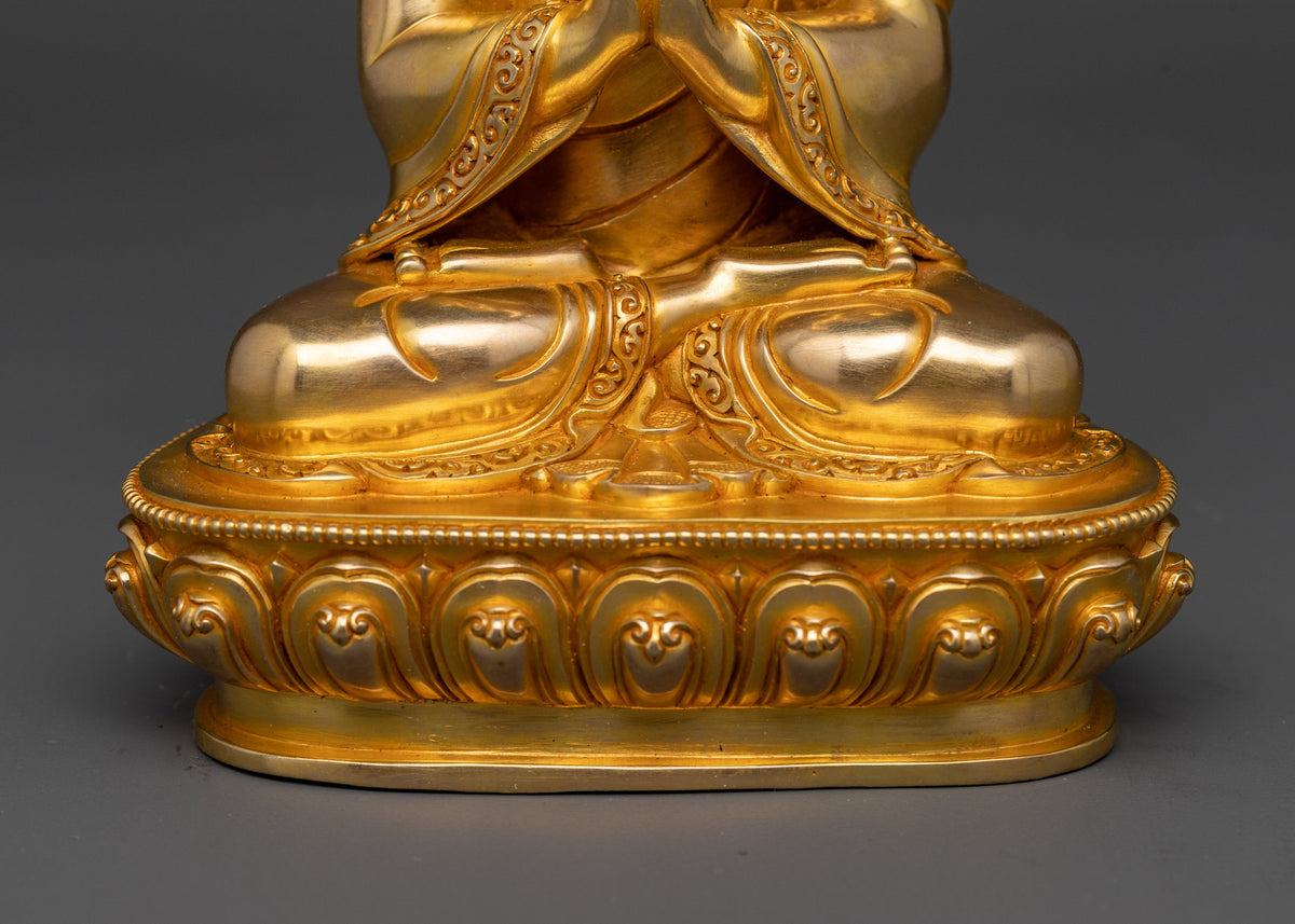 Supreme Buddha Vairocana Statue | 24K Gold Gilded Spiritual Art
