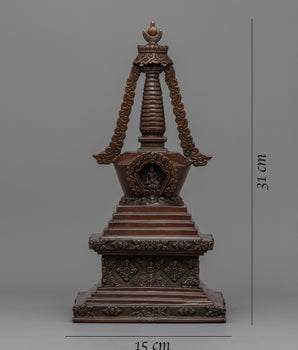 Tibetan Stupa For Meditation | Traditional Tibetan Style Buddhist Thūpa
