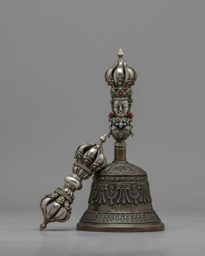 Tibetan Dorje and Bell Set for Meditation and Spiritual Practices | Himalayan Handcrafted Set