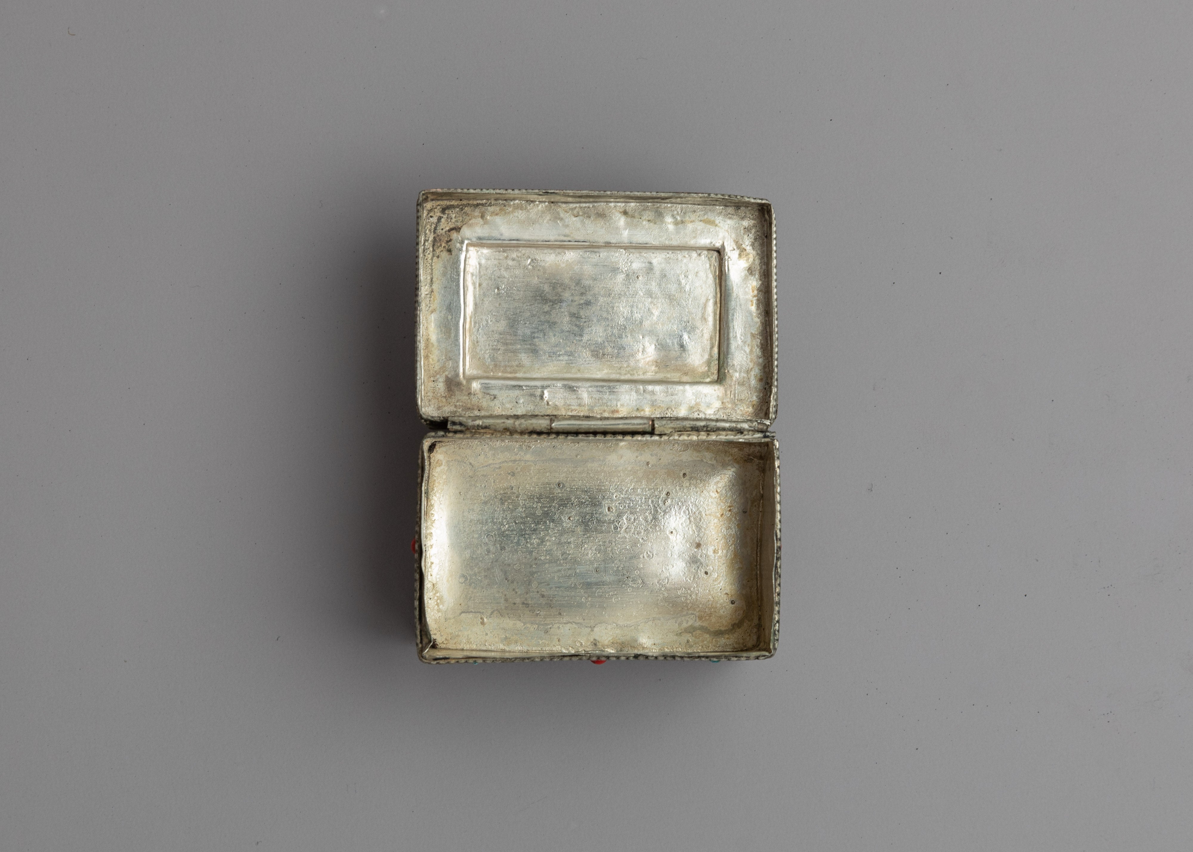 Tibetan Mini Treasure Chest | Tibetan Box with Gemstones Inlaid